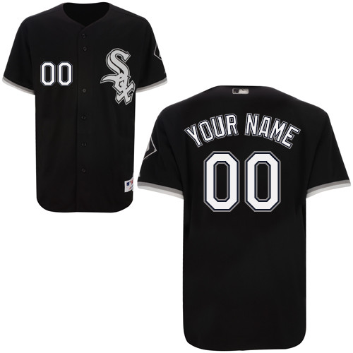 Customized Chicago White Sox Baseball Jersey-Women's Authentic Alternate Home Black Cool Base MLB Jersey